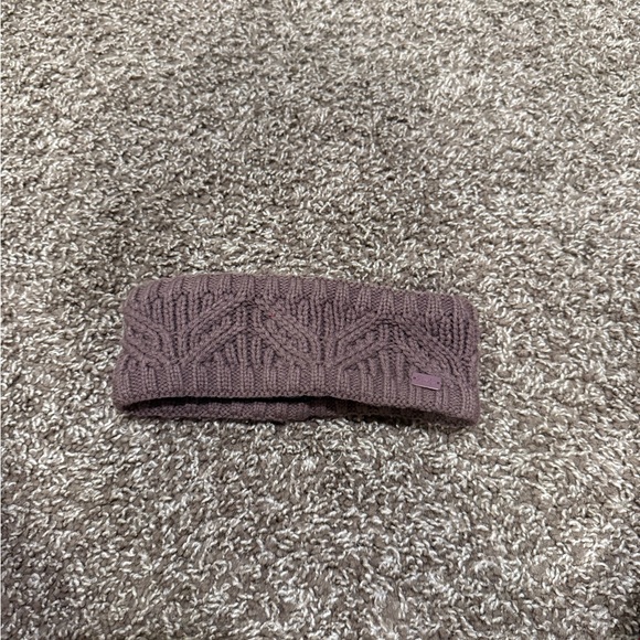 Elegant fleece lined purple Knit Headband - Picture 1 of 3